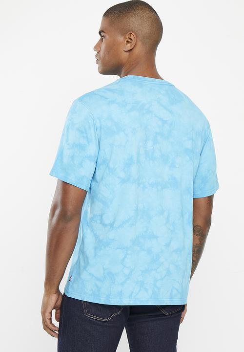 Levi’s® - Short sleeve relaxed fit tee - headline logo wash blue mist gd 