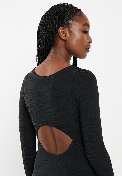 Lizzy - Skyelar long sleeve full body rashie swimsuit - black zebra stripe