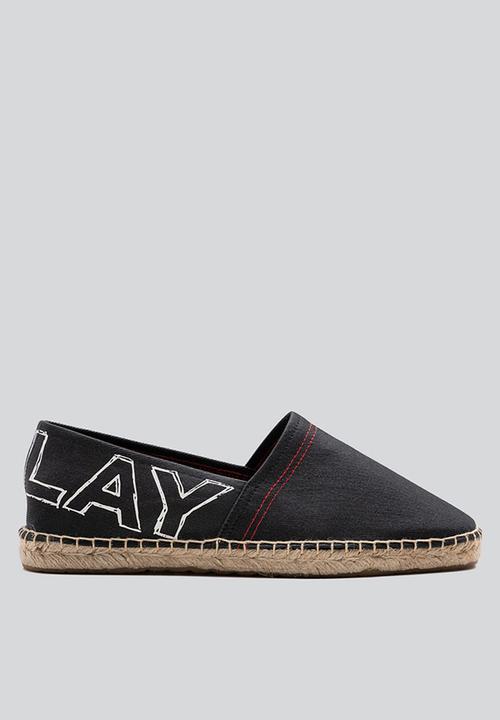 Replay - Cabo print espadrille - black