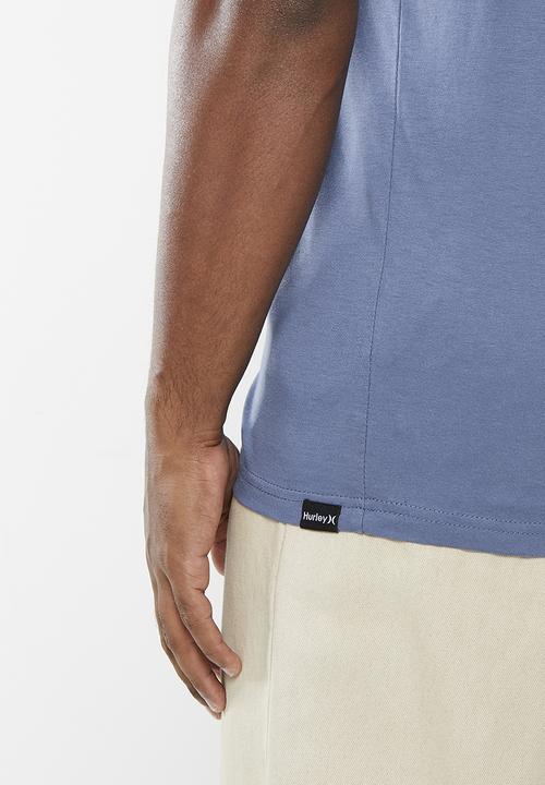 Hurley - One & only seasonal short sleeve T-shirt - mid blue 