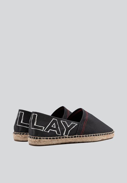 Replay - Cabo print espadrille - black