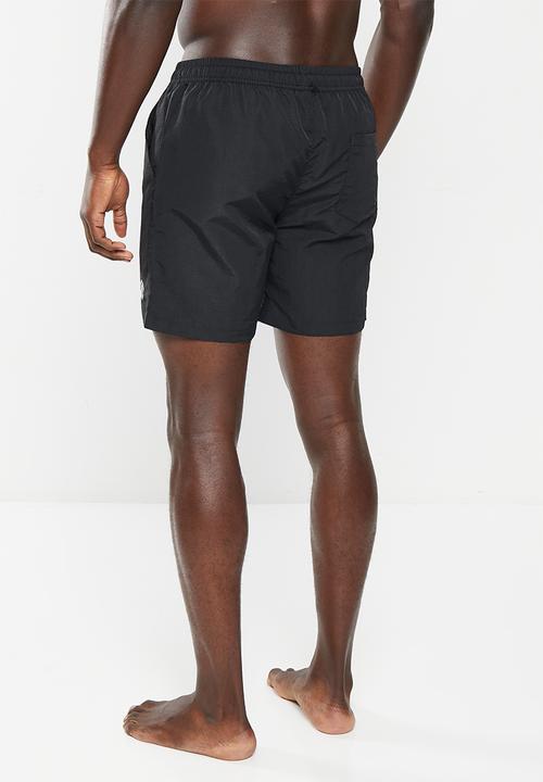 POLO - Men short monogram beach short - black