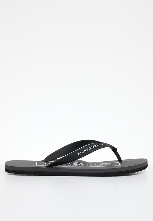 Tommy Hilfiger - Rubber hilfiger beach sandal - black