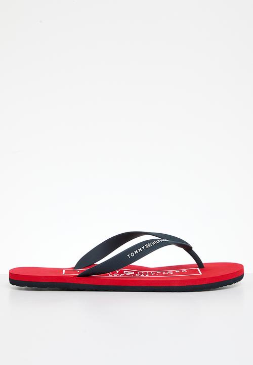 Tommy Hilfiger - Rubber hilfiger beach sandal - desert sky