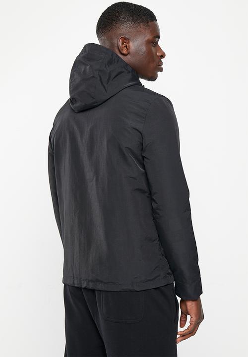 POLO - Mens sport long sleeve windbreaker - black