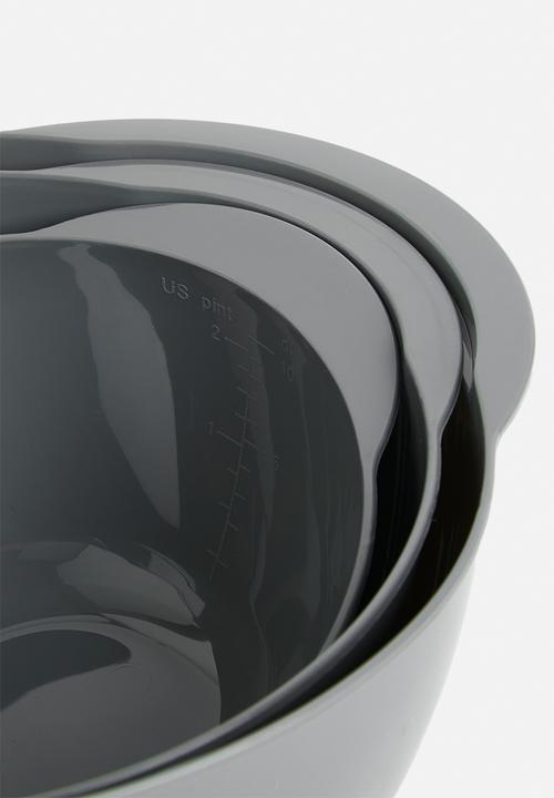 Excellent Houseware - Mixing bowl set - anthracite