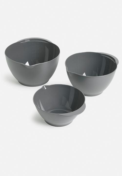 Excellent Houseware - Mixing bowl set - anthracite