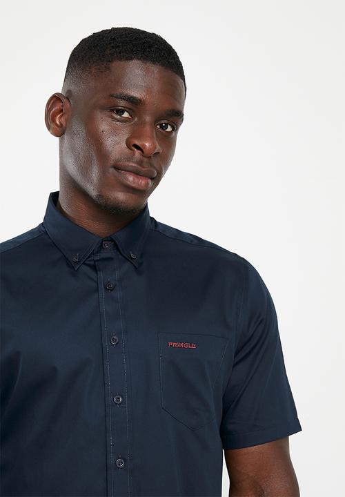 Pringle of Scotland - Ethan short sleeve classic shirt - navy