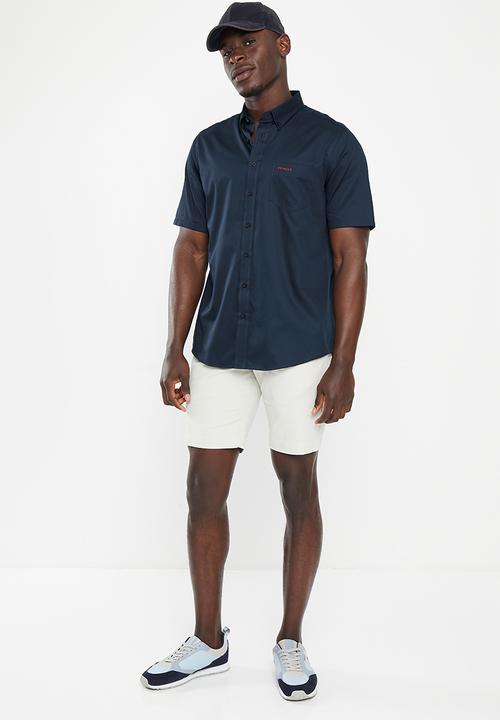 Pringle of Scotland - Ethan short sleeve classic shirt - navy