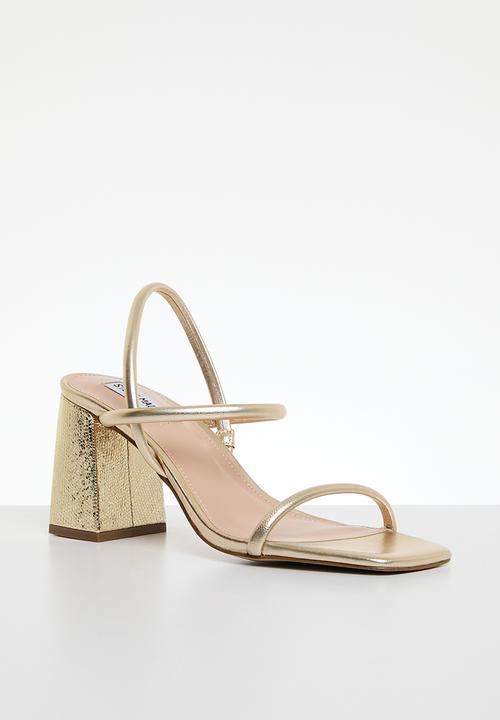 Steve Madden - Kosmo block heel - gold leather