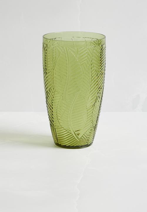 H&S - Luay drinking glass set of 4 - green