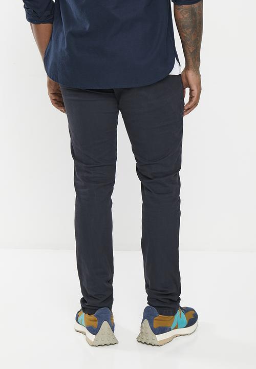 Aca Joe - Mens aca joe flat front chino pants - Ink