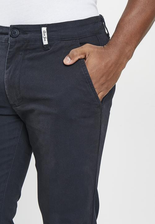Aca Joe - Mens aca joe flat front chino pants - Ink