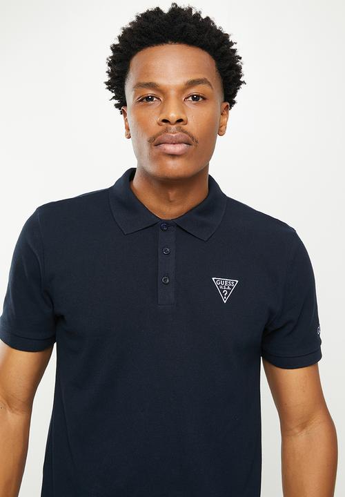 GUESS - Short sleeve guess classic golfer - navy