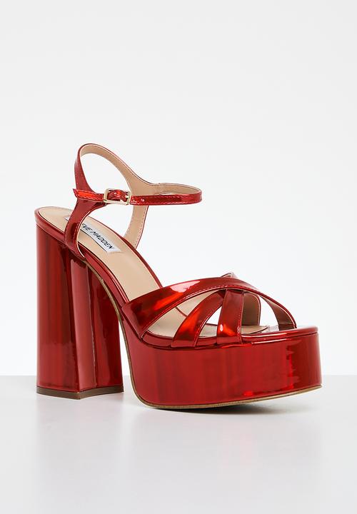 Steve Madden - Tivoli platform heel - fire red