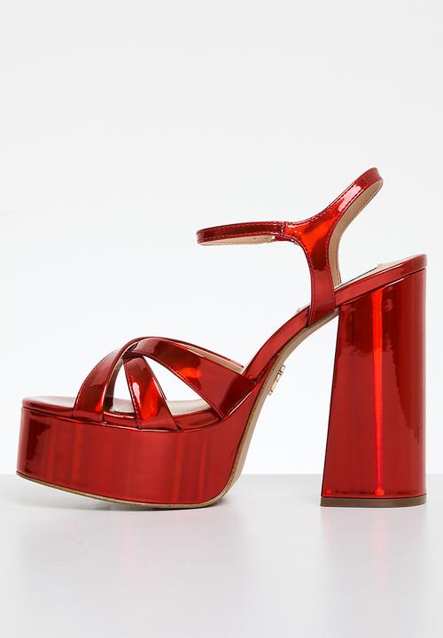 Steve Madden - Tivoli platform heel - fire red