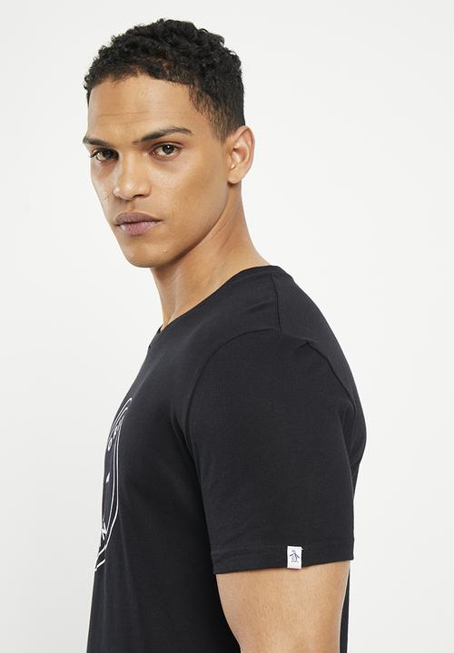 Original Penguin - Logo stamp tee - black