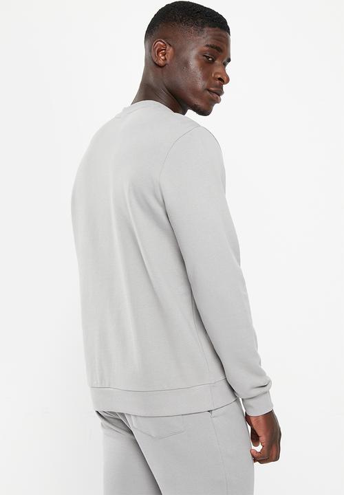 POLO - Mens sport long sleeve sweat top - grey