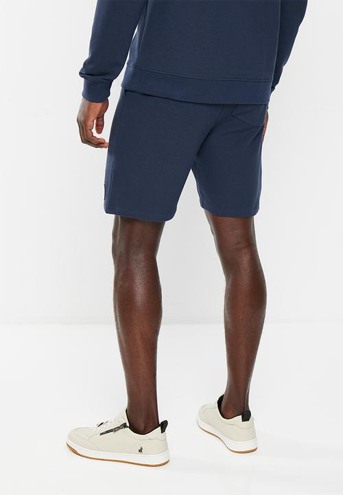 POLO - Men sport pique sweat short - navy