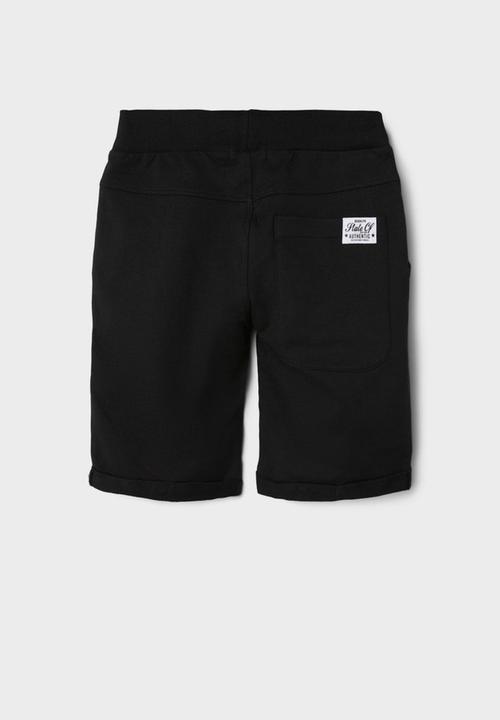 Name It - Nkmvermo long swe shorts unb f - black