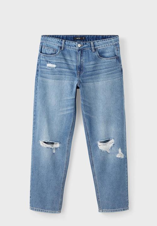 Name It - Nlmtizza dnm des dad pant - medium blue denim