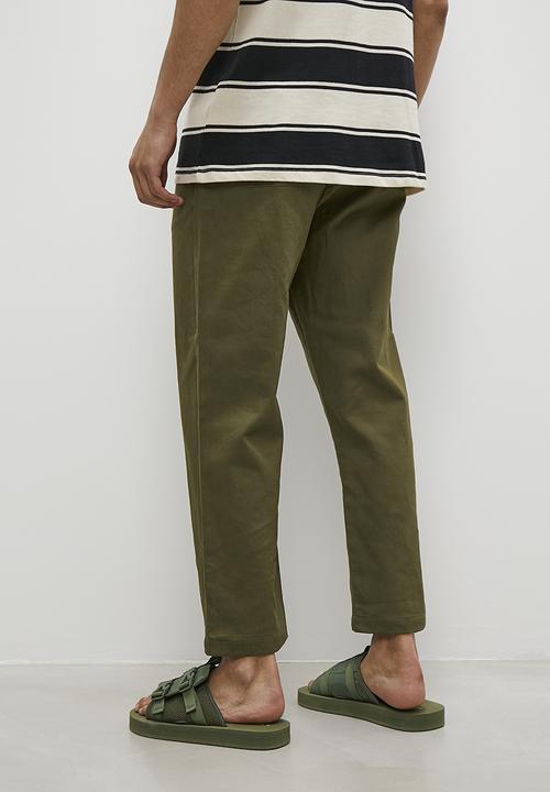 Superbalist - Declan drawcord elasticated chino pant - khaki