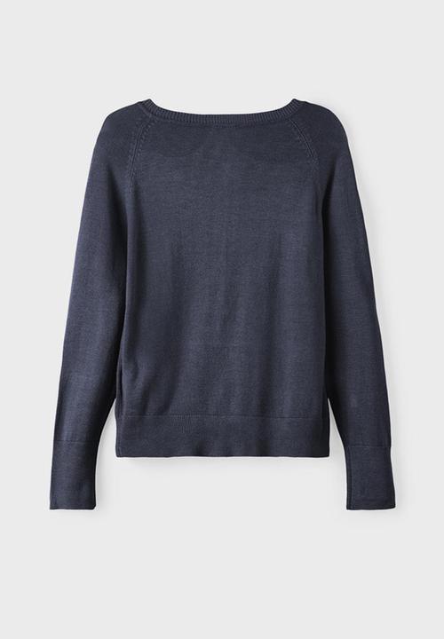 Name It - Nkfvioni ls knit card ll  - dark sapphire