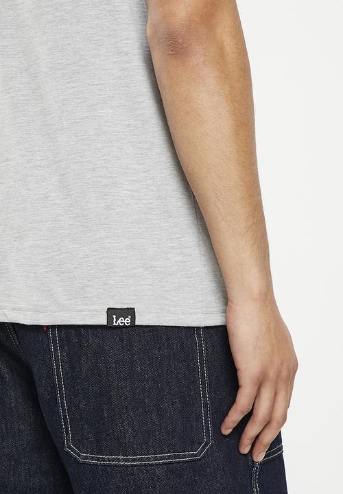 Lee  - Flag club t - grey melange