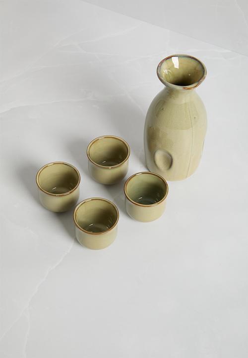 Excellent Houseware - Sake set - ecru