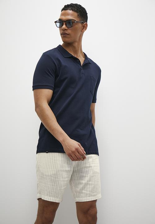 Superbalist - Reuben Fashion striped linen walk shorts - cream