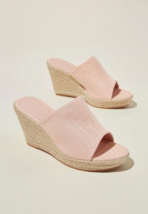 Cotton On - Zoey espadrille mule - dusty pink