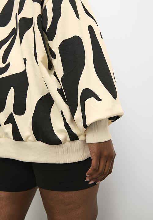 Blake - Printed slouch crew -mono