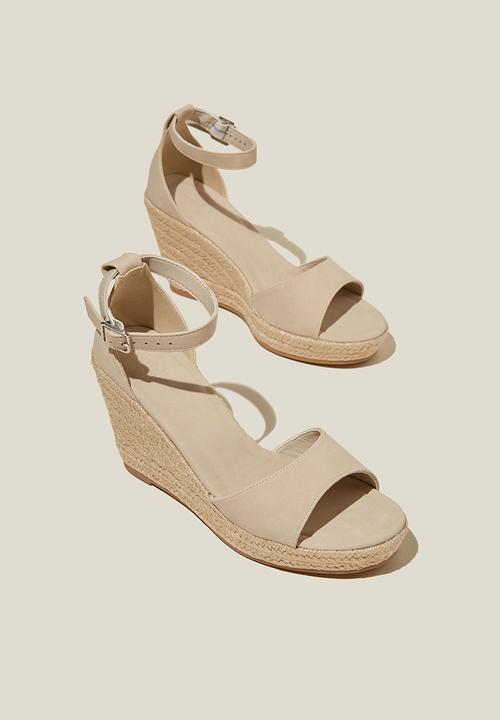 Cotton On - Luna single vamp espadrille heel - bone