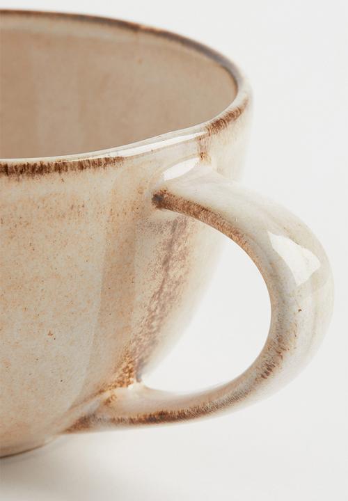 H&M - Large stoneware cup - beige