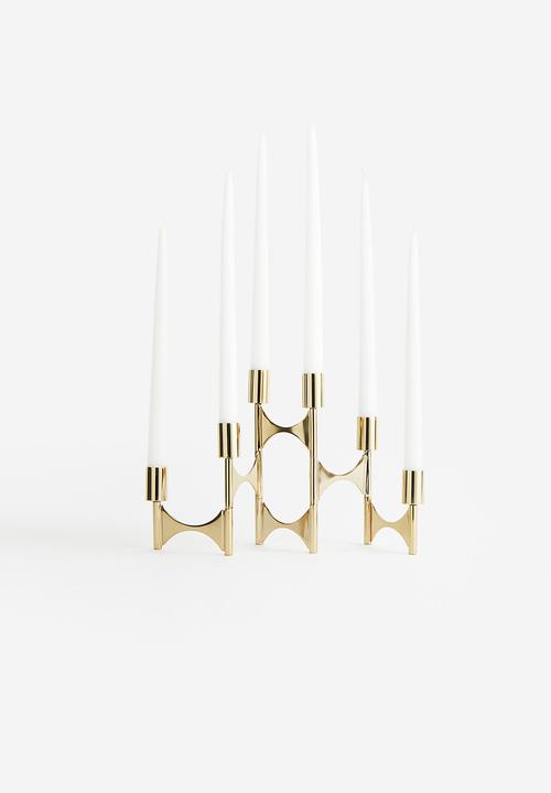 H&M - Metal candle holder - gold-coloured 