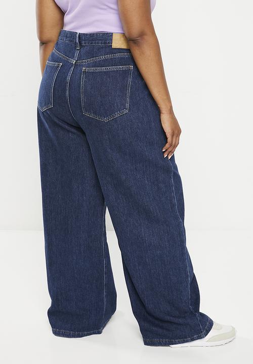 Cotton On - Plus super wide leg jean - tide blue