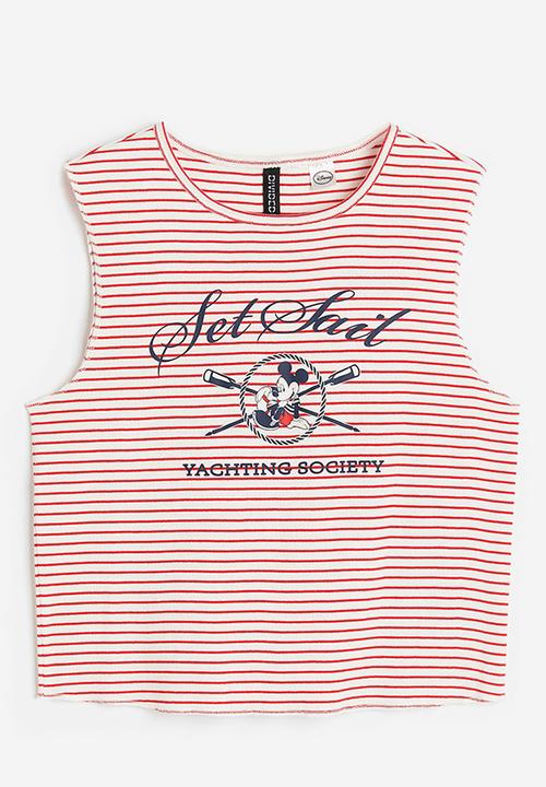 H&M - Printed vest top - red/mickey mouse 