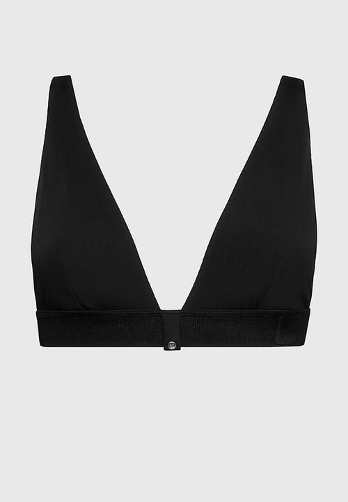 Calvin Klein - Triangle bikini top - black