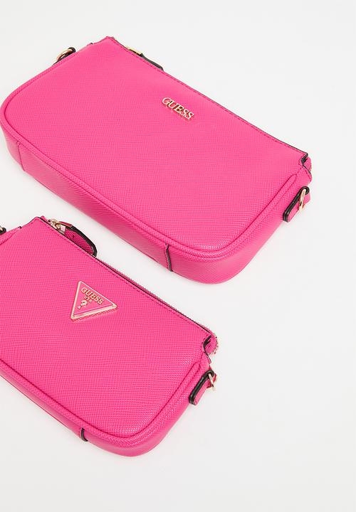 GUESS - Noelle dbl pouch crossbody - watermelon 