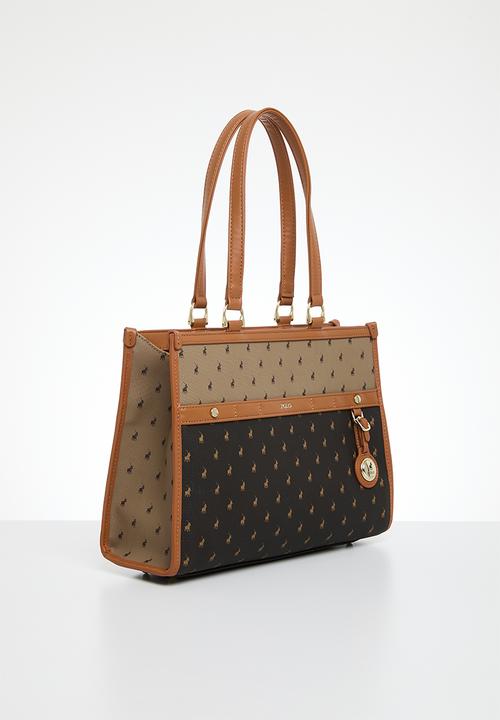 POLO - Square tote - brown