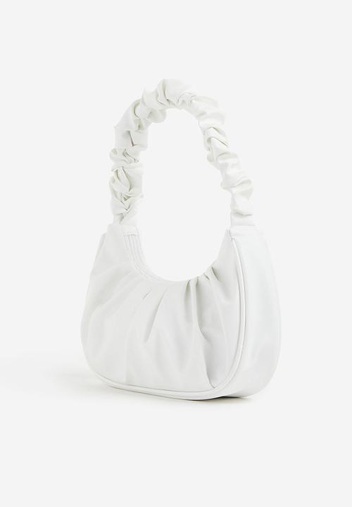 H&M - Pleated handbag - white