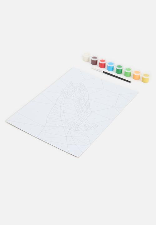 H&S - Paint set - paint by numbers - frog