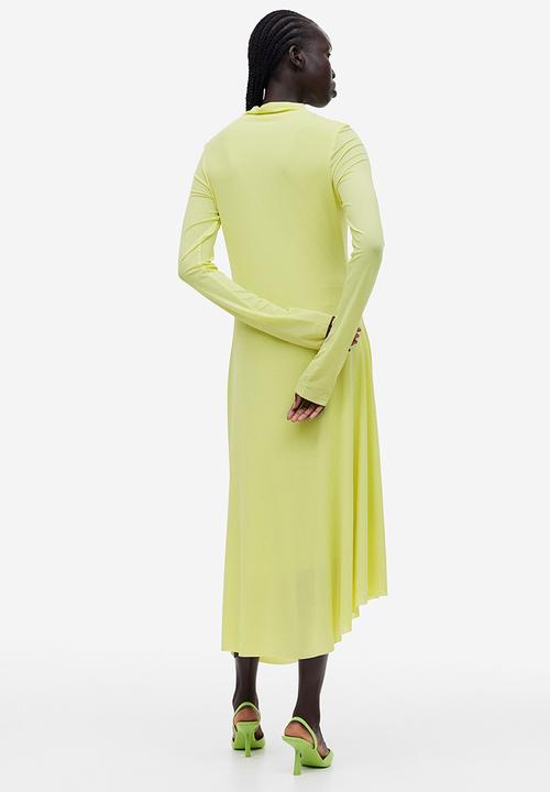 H&M - Asymmetric jersey dress - green