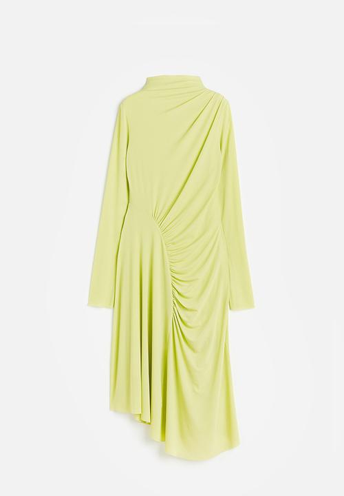 H&M - Asymmetric jersey dress - green