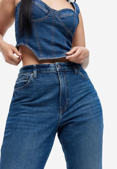 H&M - Curvy fit vintage mom ultra high jeans - blue
