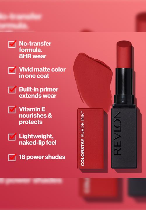 Revlon - ColorStay Suede Ink Lipstick - Power Trip
