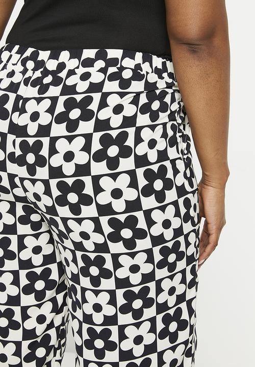 Me&B - Plus elasticated tailored pant - 60s daisy