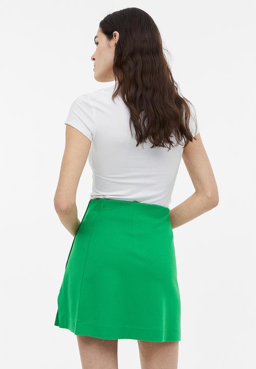 H&M - Short wrapover skirt - green