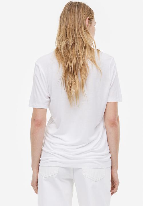 H&M - V-neck t-shirt - white
