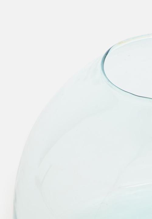 H&S - Terra recycled glass vase - clear